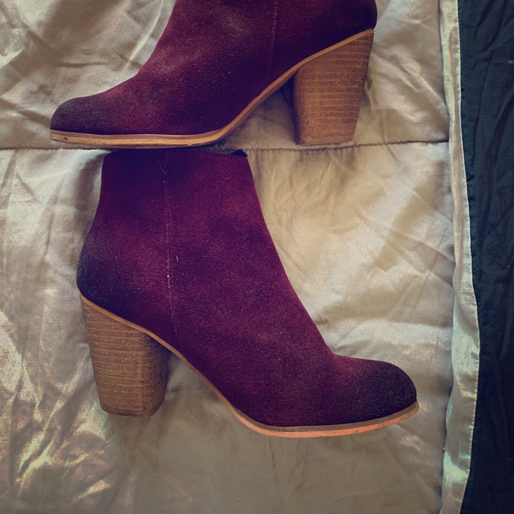 BP footwear “Lance” block heeled booties.